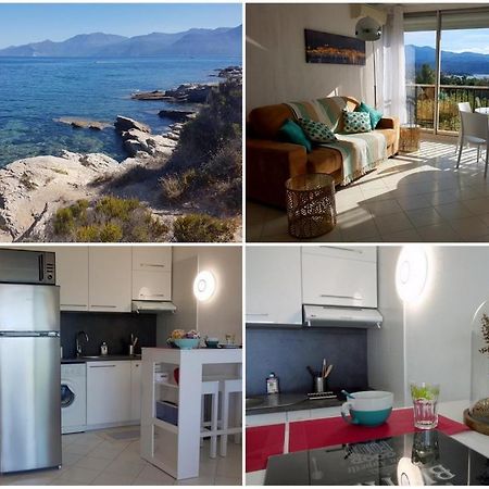 Saint-Florent, Agreable Studio Climatise, Vue Panoramique Sur Le Golfe Buitenkant foto